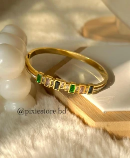 Emerald Mosaic Bangle