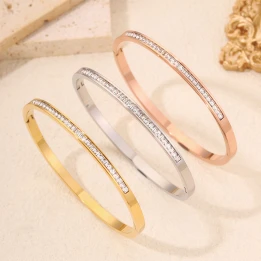 Slim Crystal Bangle
